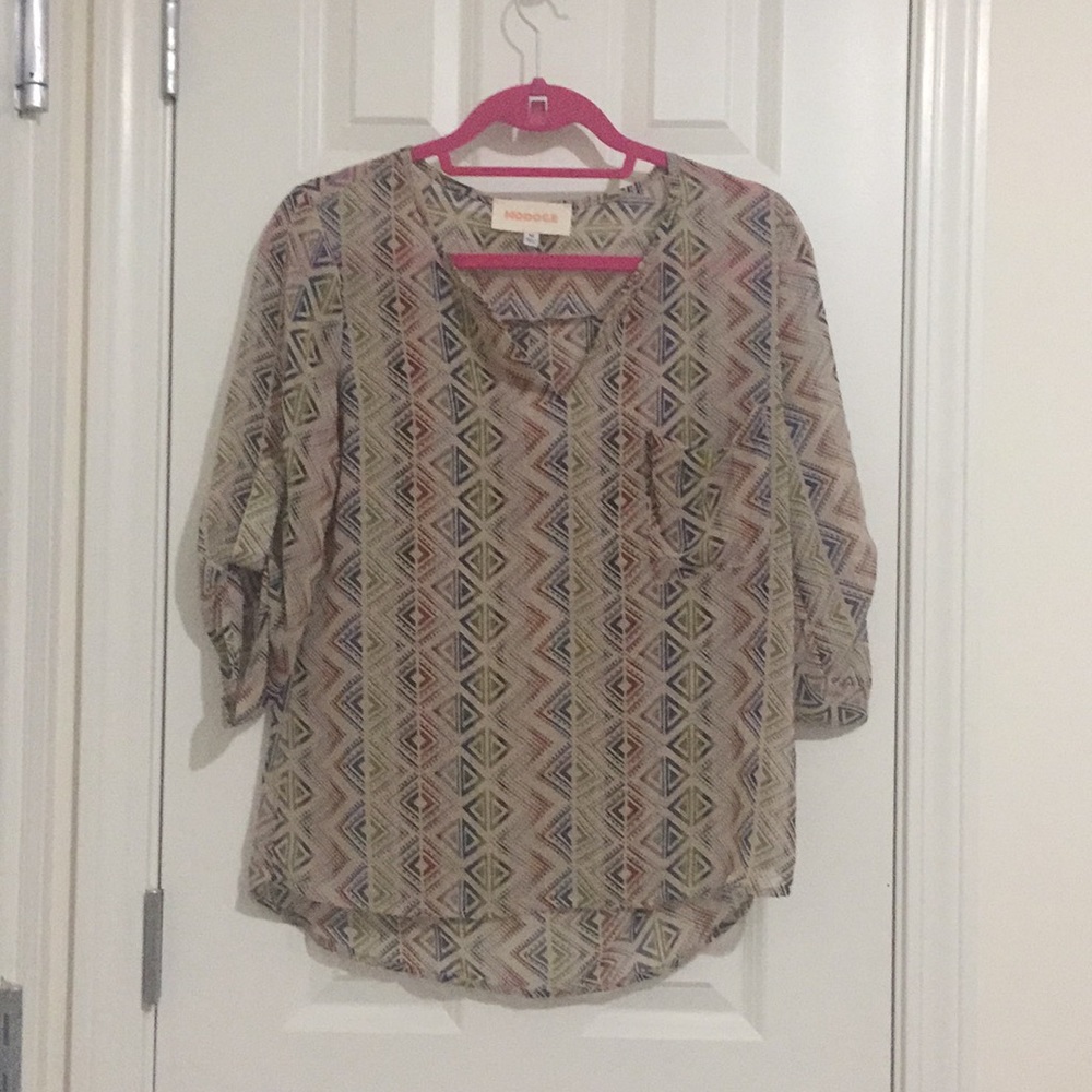 Three quarter sleeve shirt 100% polyester size M